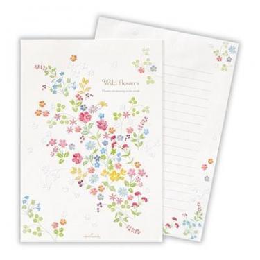 便箋 ワイルドフラワー 花柄
