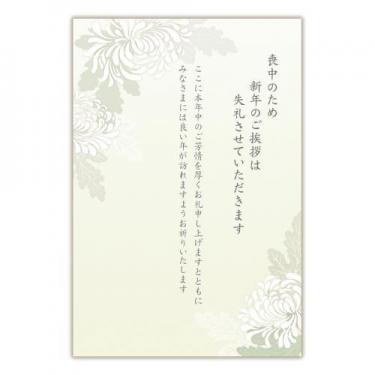 喪中はがき 菊Ⅳ 6枚入り