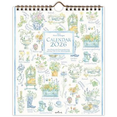 2026年1月始まりカレンダー 壁掛け リング 小 ハーブカタログ