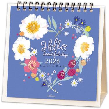 2026年1月始まりカレンダー 卓上 フラワーアート