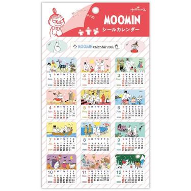 2026年1月始まり シールカレンダー スクエア ムーミン
