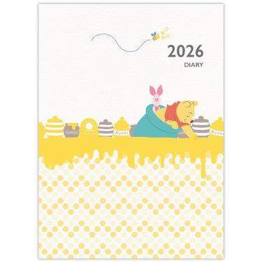 2025年12月始まり手帳 月間 A5 ファミリー ディズニー くまのプーさん
