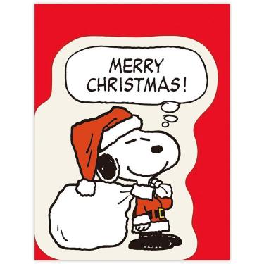 クリスマスミニカード スヌーピー サンタクロース