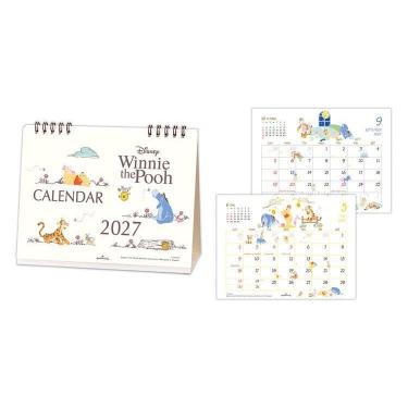 2027年1月始まりカレンダー 卓上 ディズニー くまのプーさん