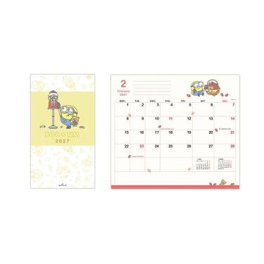2026年10月始まり手帳 月間 B7スリム ミニオンズ ボブ&ティム