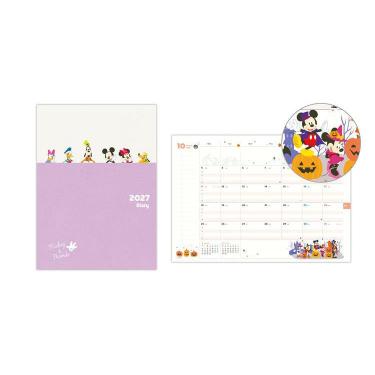 2026年12月始まり手帳 月間 A5 ディズニー ミッキーマウス