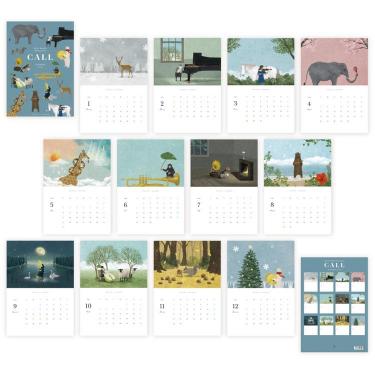 2026年1月始まりカレンダー 壁掛け 日下明