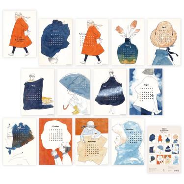 2026年1月始まりカレンダー 壁掛け 藤巻佐有梨