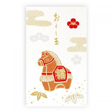 年賀ポチ袋 福午 吉祥置物 2枚入り