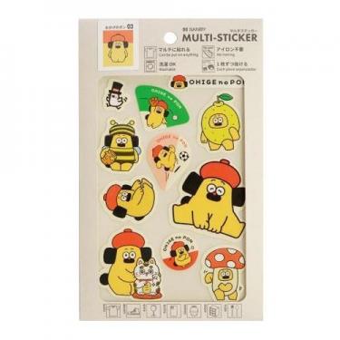 マルチステッカー おひげのポン アクティブポンちゃん