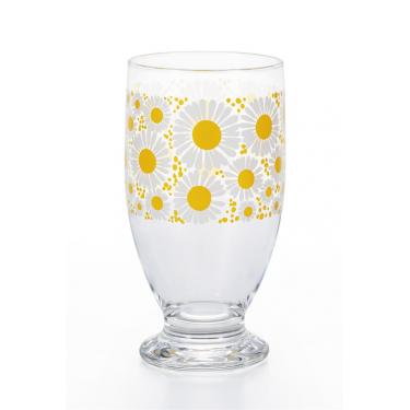 台付きグラス 花ざかり 335ml アデリアレトロ