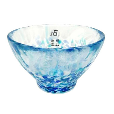 盃 あじさい ブルー 津軽びいどろ