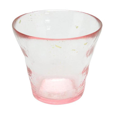 金彩ロックグラス 氷華 桜 津軽びいどろ