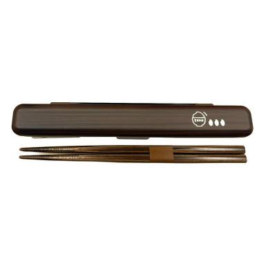 ガイドランチKOME 箸箱セット 木目 18cm