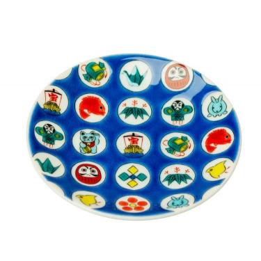 縁起 豆皿 丸紋宝紋