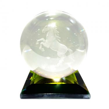 風水福午クリスタルボール N37