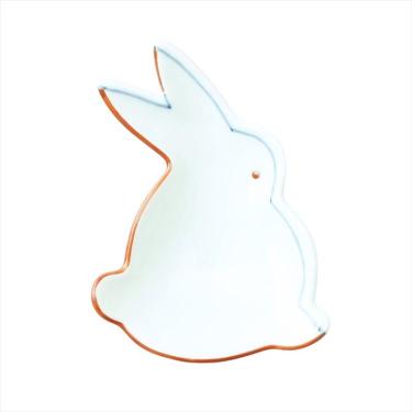 赤濃染折紙 うさぎ豆小皿