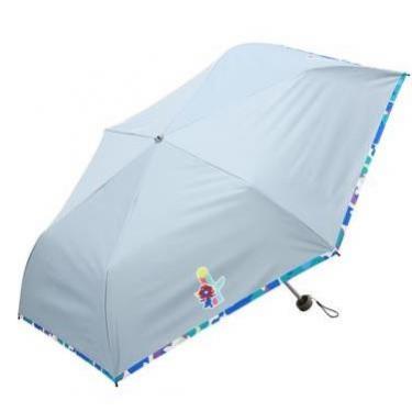 折りたたみ傘 晴雨兼用 ミャクミャクワールド グレー