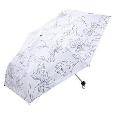 折りたたみ傘 晴雨兼用 ミャクミャク 線書き  ブルー