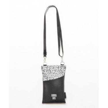 楽スポっ ワイド フラワープリント ブラック