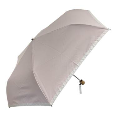 折りたたみ傘 晴雨兼用 サマーシールド グログランリボン ピンク