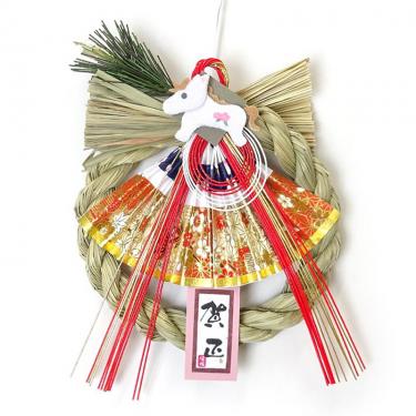 正月 干支 リース 花