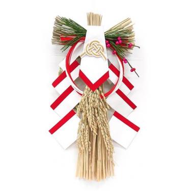 本わら 紅白 稲穂 飾り 803