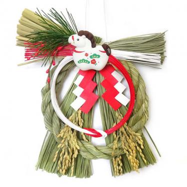 越後 稲わら飾り 干支初穂 817