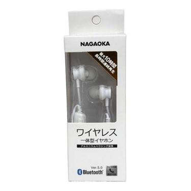 ワイヤレス一体型イヤホン ホワイト