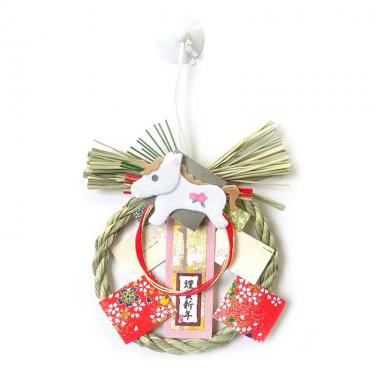 ミニ 干支 桃花飾り 417