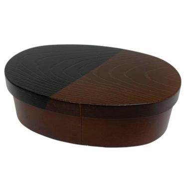 抗菌 漆塗分け小判弁当 475ml 漆黒 お弁当箱