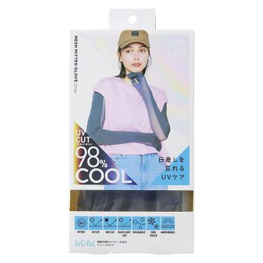 COOLメッシュ指ぬきグローブ グレー