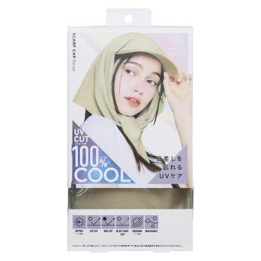 スカーフキャップ ベージュ