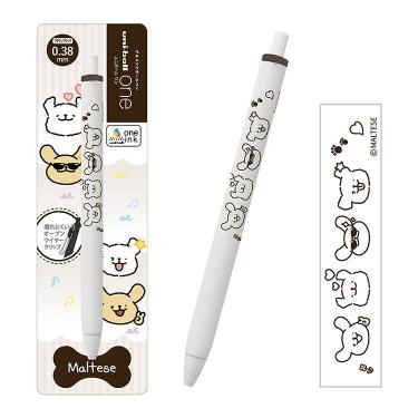 ユニボールワン ボールペン 0.38mm ゲルインク モルチーズ ブラウンブラック