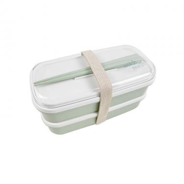 2段ランチBOX 650ml グリーン お弁当箱