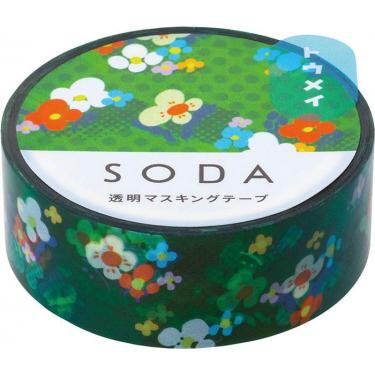 透明マスキングテープ SODA（ソーダ） 15mm幅 オハナバタケ