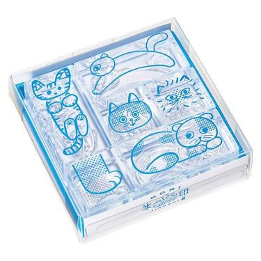 氷印スタンプ 6個セット ネコ