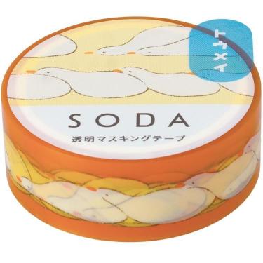 透明マスキングテープ SODA（ソーダ）15mm幅 ヒナタボッコ
