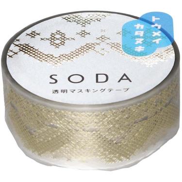 透明マスキングテープ SODA（ソーダ）20mm幅 クロスステッチ