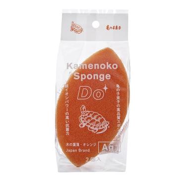 亀の子スポンジ DO 木葉型 オレンジ 2個入