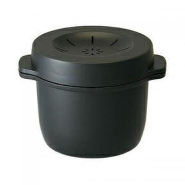 電子レンジ専用 スチームご飯メーカー ブラック 1合炊き