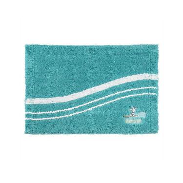 スヌーピーサーフ バスマット ターコイズブルー