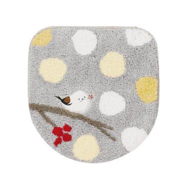 シマエナガちゃん 兼用フタカバー グレー