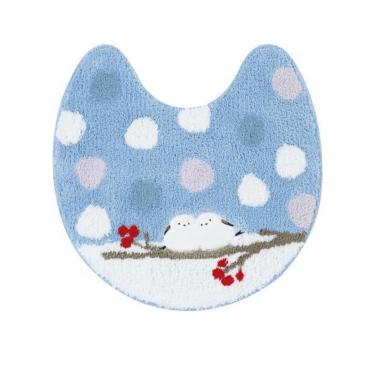 シマエナガちゃん トイレマット ブルー