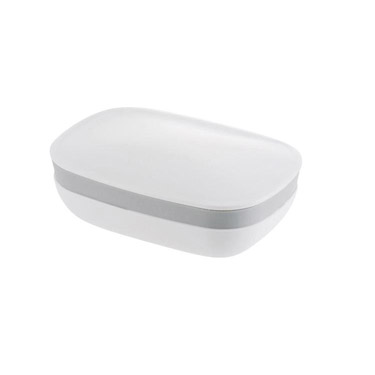 ハユール石けん箱 角 ホワイト