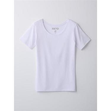 バイタルテック Uネックインナー 半袖 ホワイト Lサイズ レディース