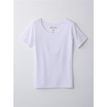 バイタルテック Uネックインナー 半袖（COOL） ホワイト Mサイズ レディース