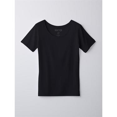 バイタルテック Uネックインナー 半袖（COOL） ブラック Lサイズ レディース