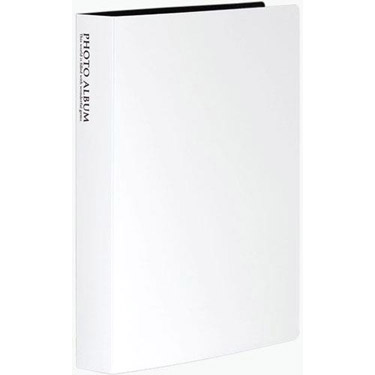 フォトアルバム高透明 Lサイズ 160枚収納 ホワイト