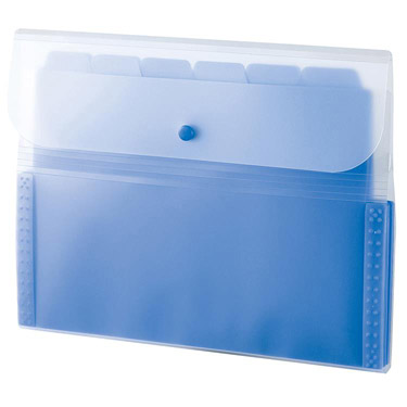 アクティフ ドキュメントホルダー 13ポケット A4 コバルトブルー